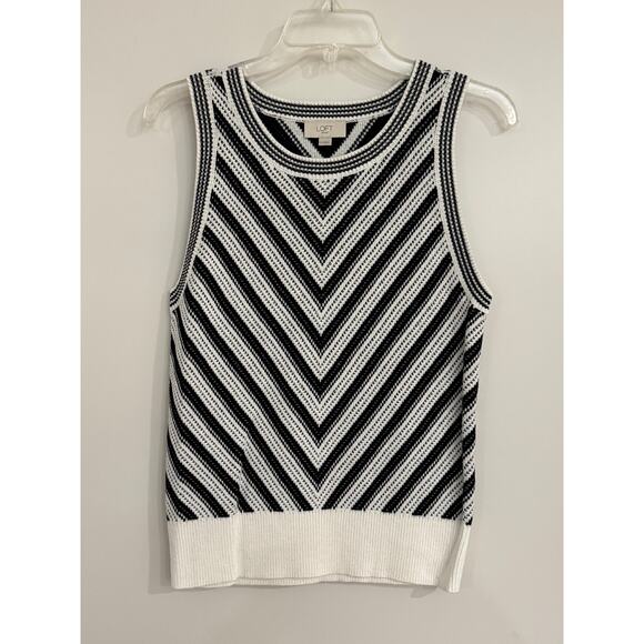 LOFT Outlet Chevron Knit Tank Top – Size M | NEW - Picture 5 of 6